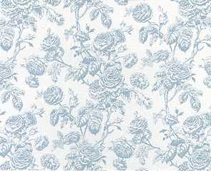 Dollhouse Miniature Wallpaper Tiffany, Lt Blue